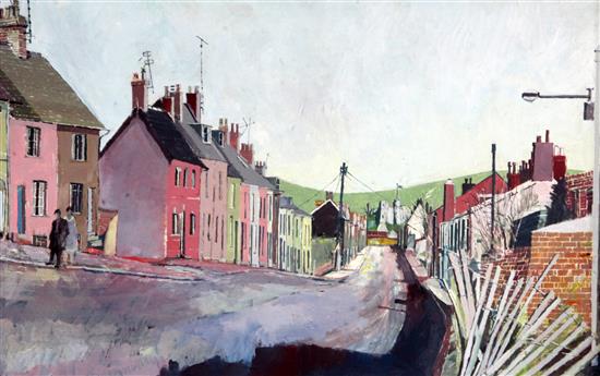 John Blight Street scene, Lewes 9 x 14in.